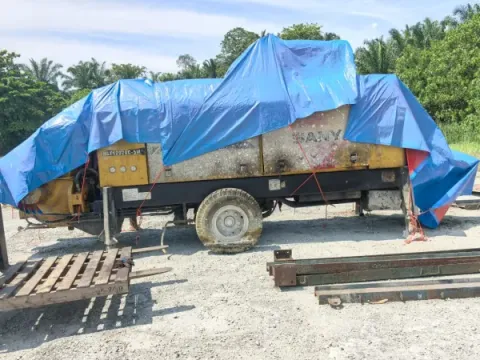 Before machinery cleaning