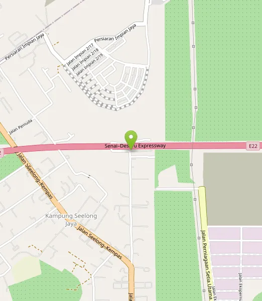 Map showing where the Senai warehouse is